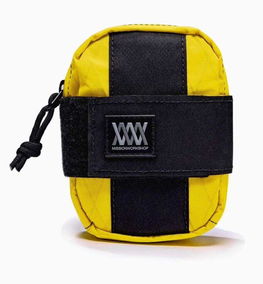 MISSION WORKSHOP Mission Saddle Bag  RRP US$68 Color: Yellow/White/Grey Pick