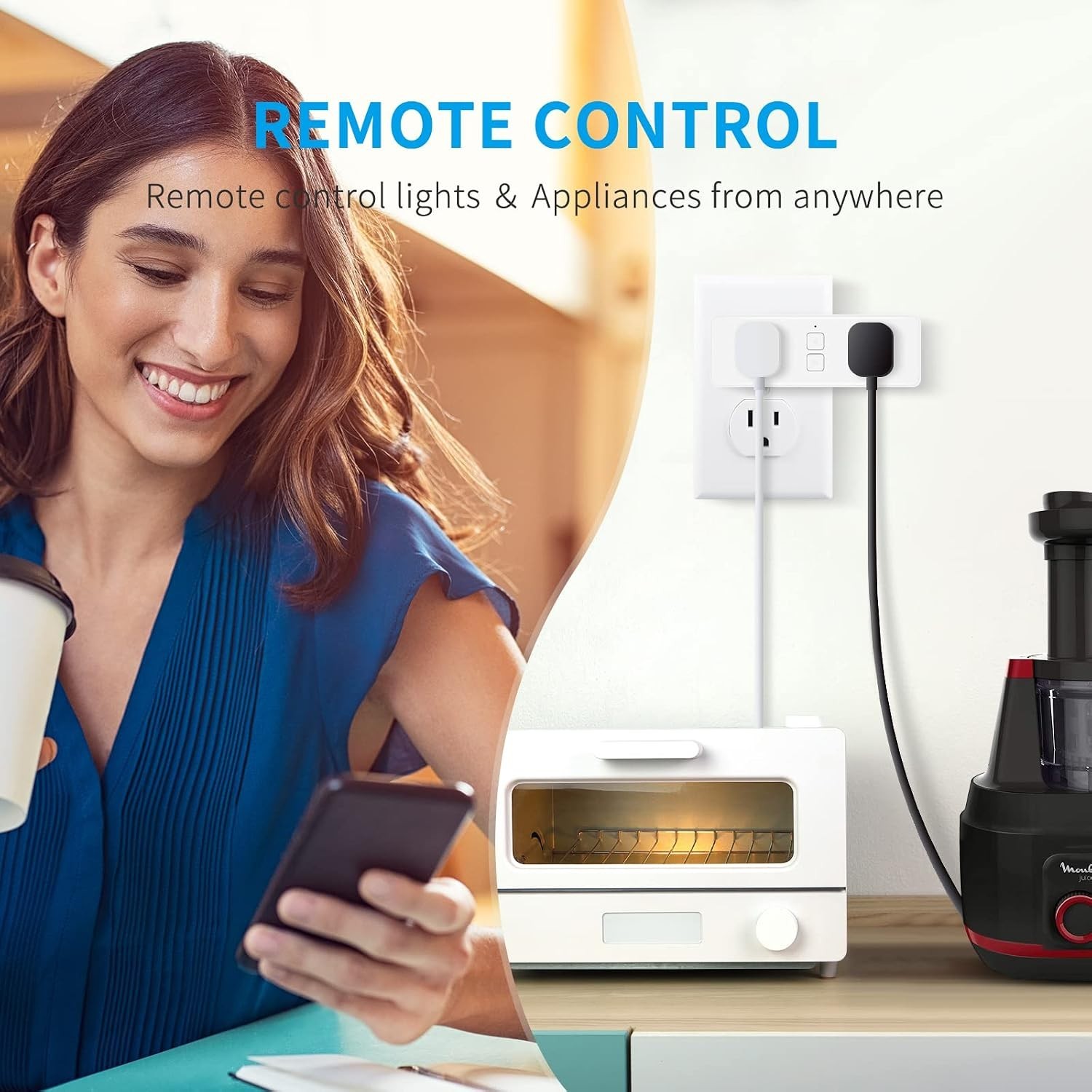 Innovative Dual Smart Plug 15A - Flexible Scheduling & Voice Control Freedom