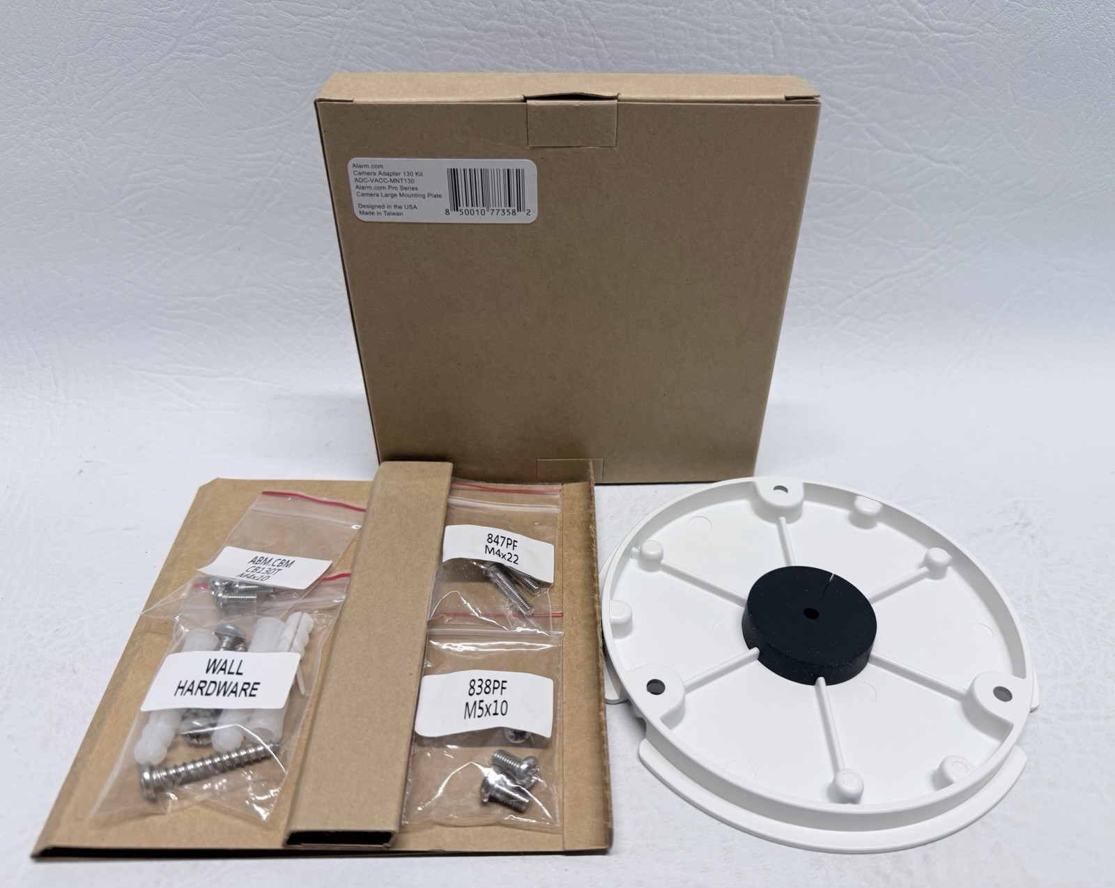 NEW Alarm.com ADC-VACC-MNT130 Camera Mounting Plate Kit