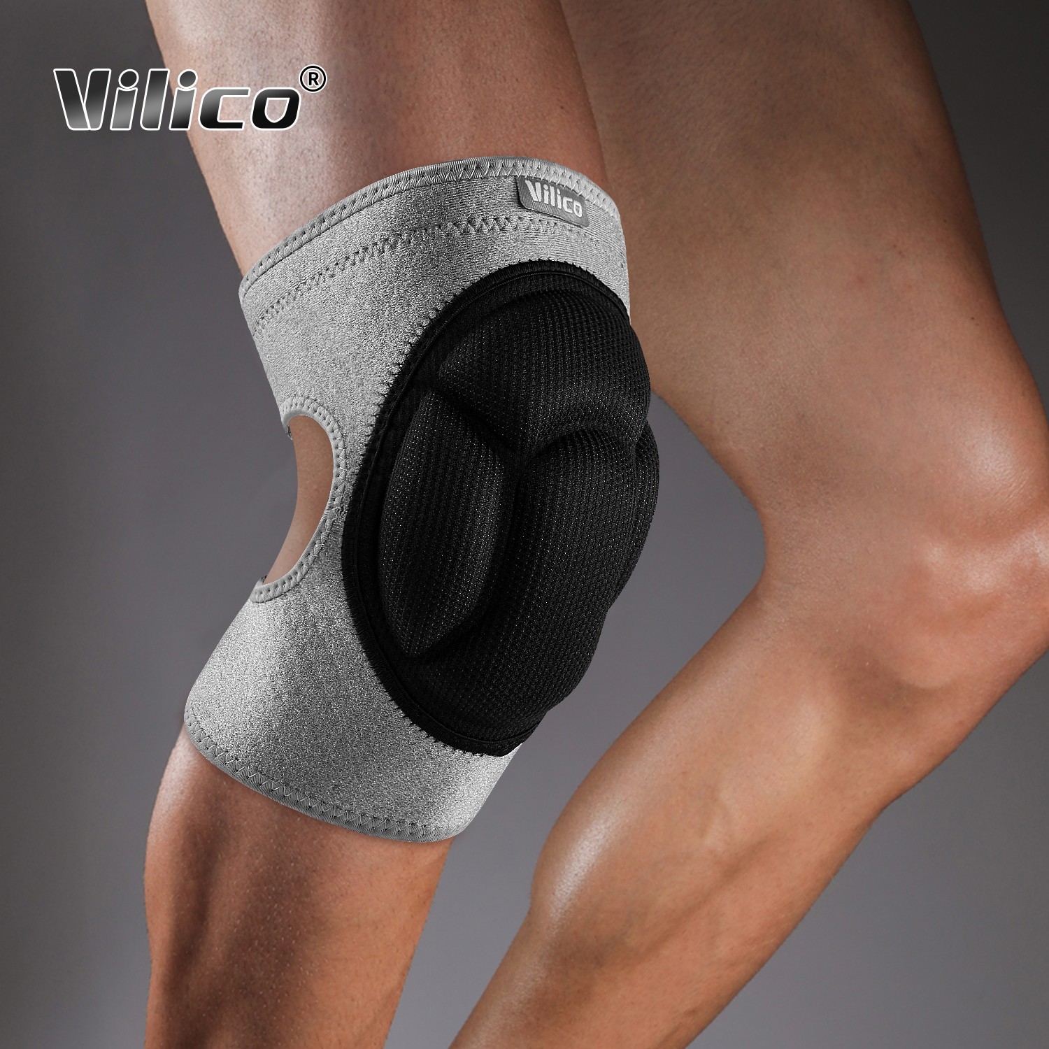 Unisex Compression Knee Support Brace Protector for Sports Gym Fitness Knee Pads