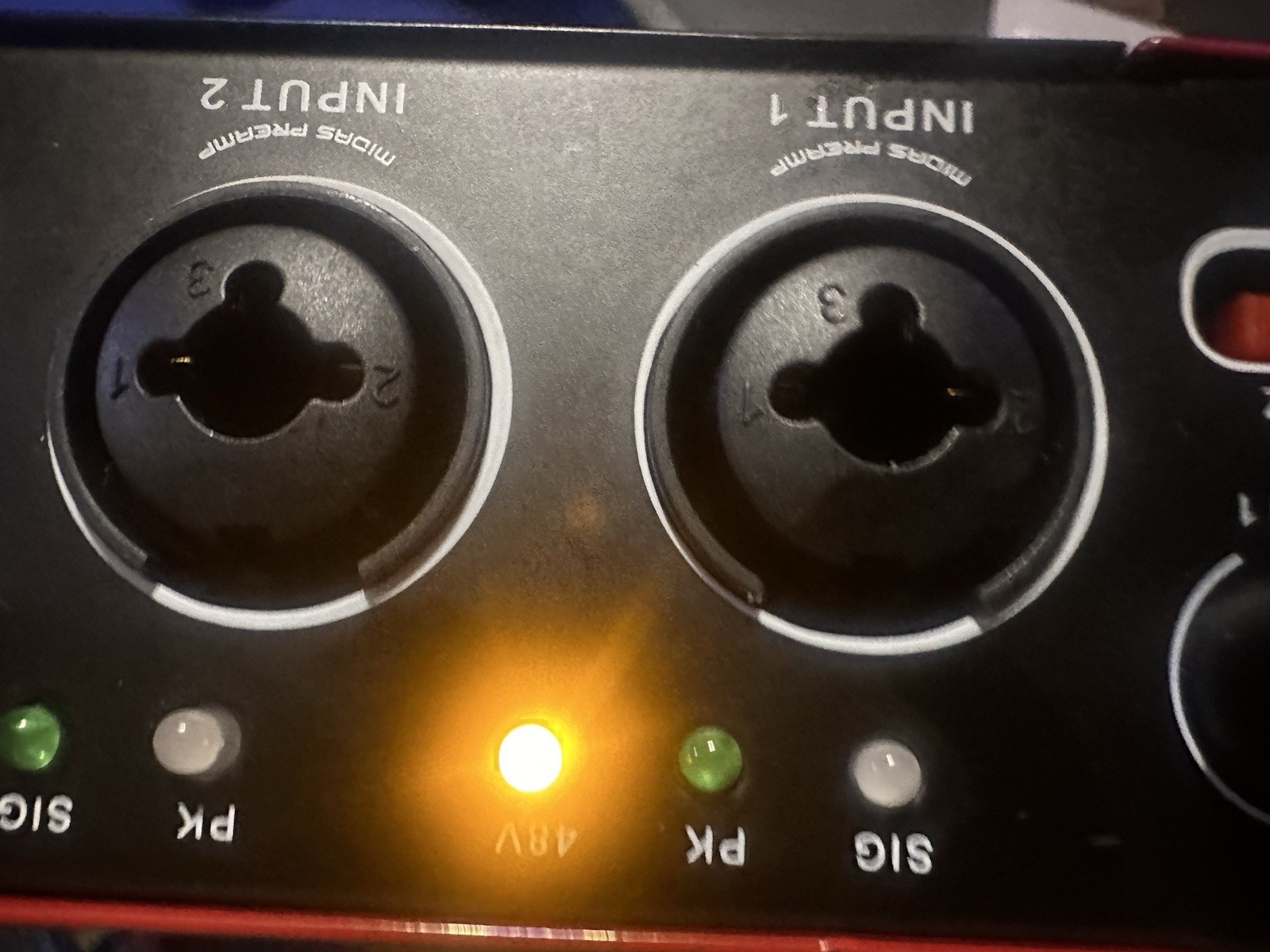 2x2 USB Audio Interface for PC w/ 48V Phantom Power, 24Bit/192kHz ~has Blemishes