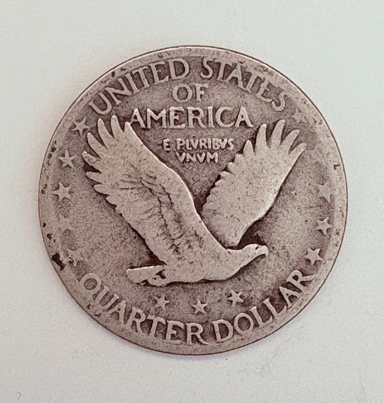 1925 (P) Fine Standing Liberty Quarter 90% Silver