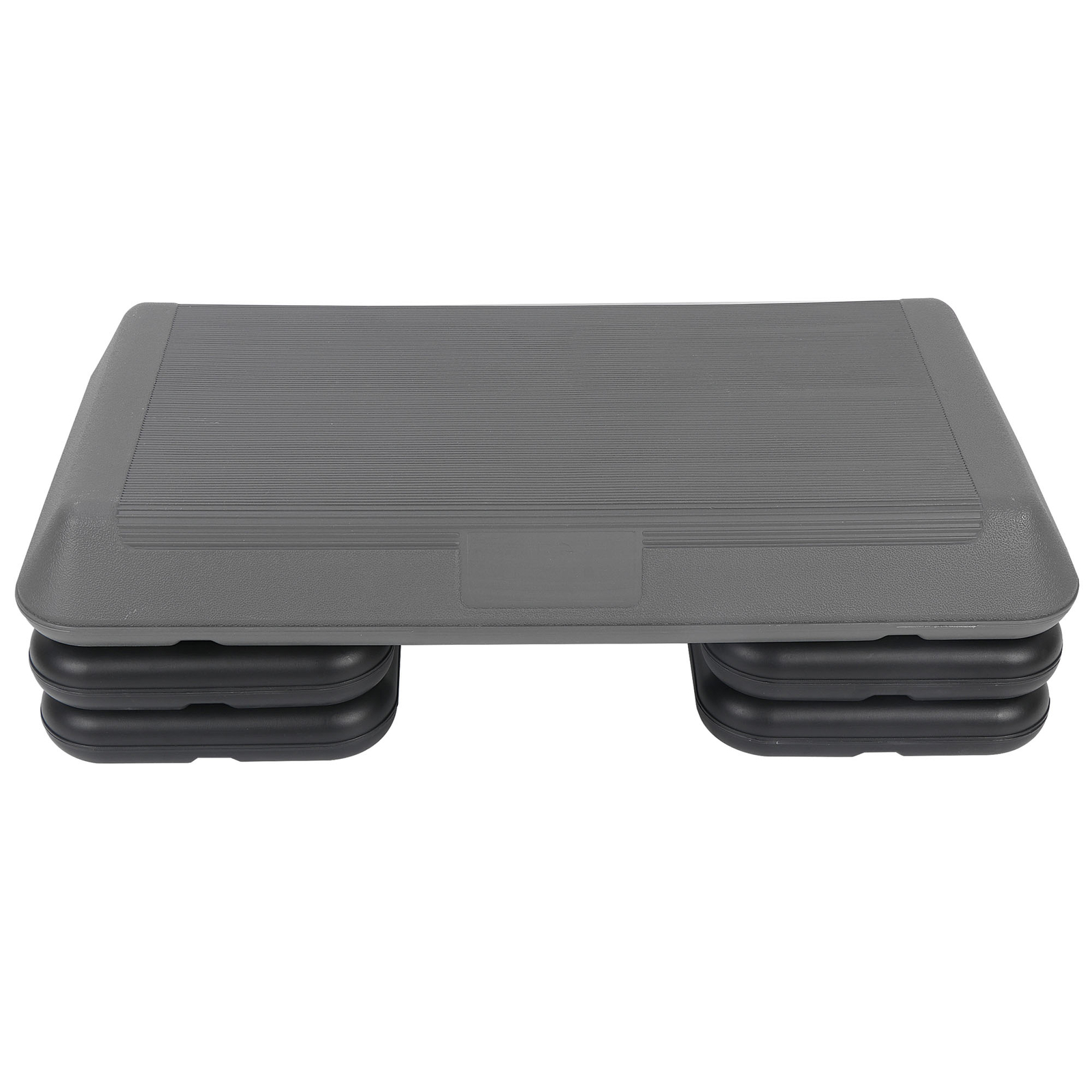 28'' Aerobic Step Platform Exercise Workout Stepper Non-Slip Surface W/4 Risers