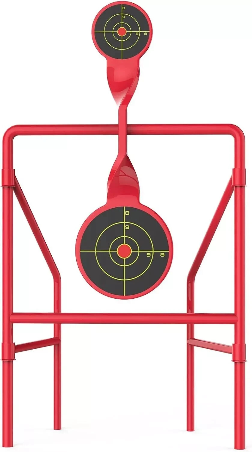 Metal Double Blast Spinner Shooting Target- Ideal for 9mm Pistols