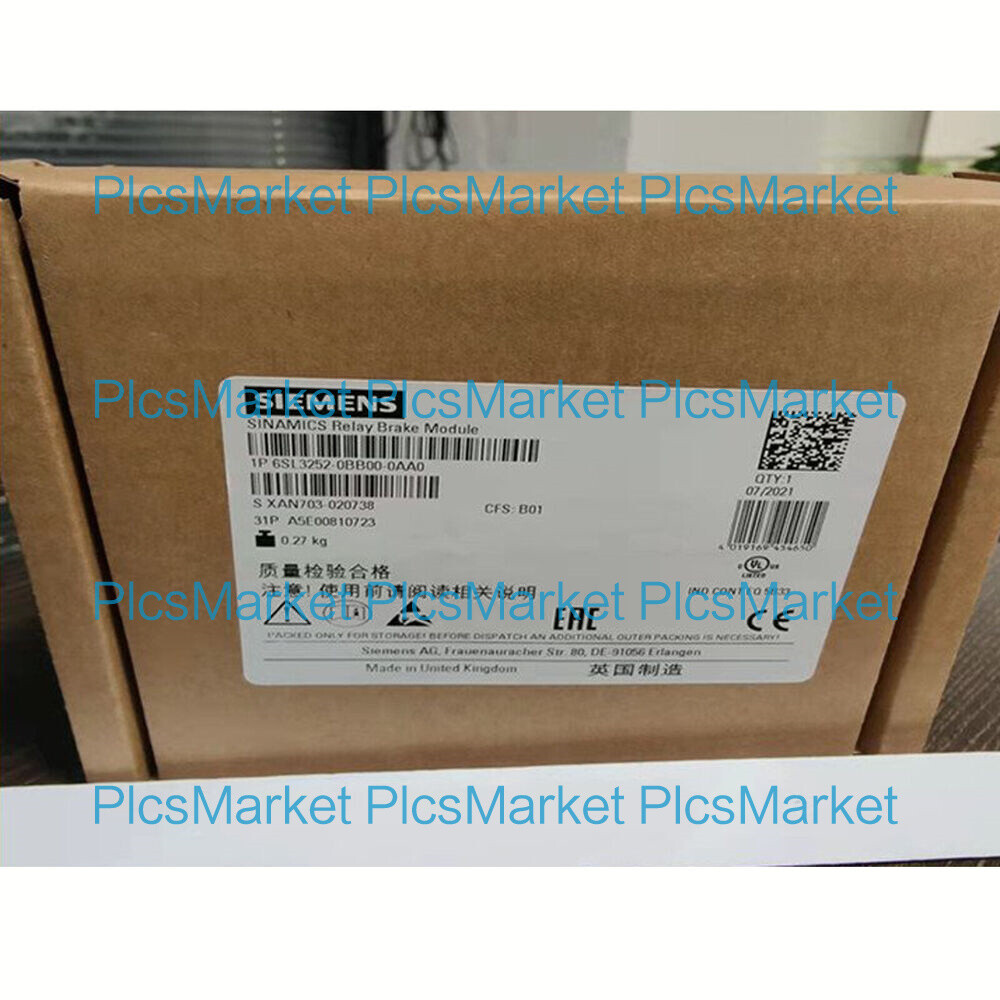 1PC New Siemens 6SL3252-0BB00-0AA0 Relay In Box One year warranty