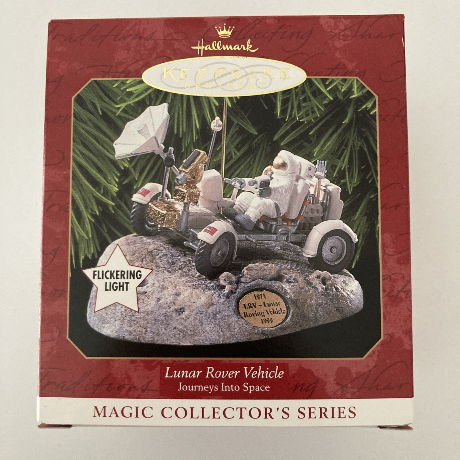 Vintage Hallmark Keepsake Ornament Lunar Rover Vehicle Journeys Into Space