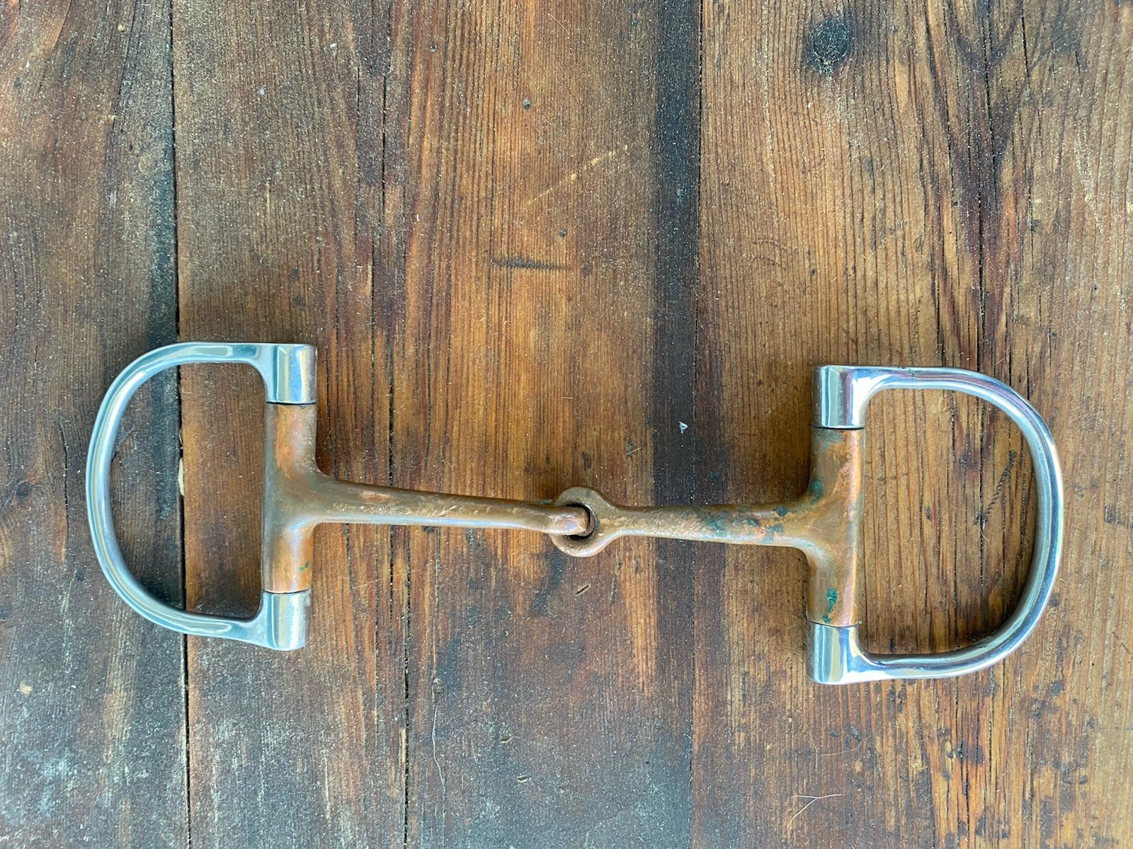 Showman Steel Copper Mouth English or Western D-Ring Dee Ring Snaffle Bit