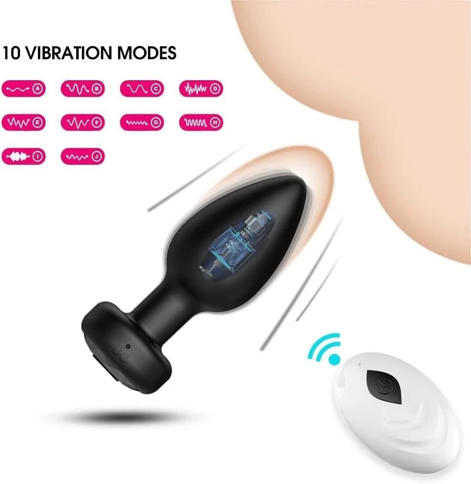 Thrusting Anal Vibrator Prostate Massager Anal Butt Plug Sex Toys for Women