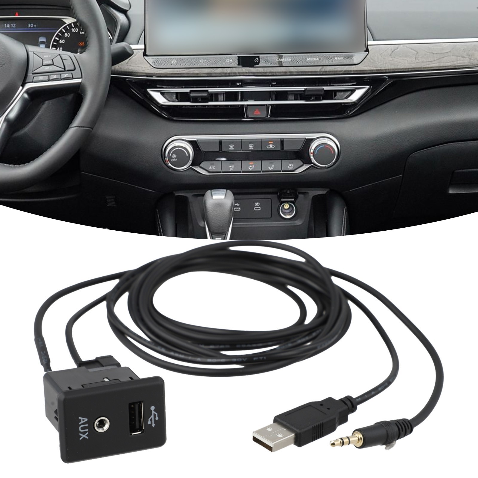For Nissan 280234BA0B AUX Cable USB for Altima for frontier Rogue 2013 2019