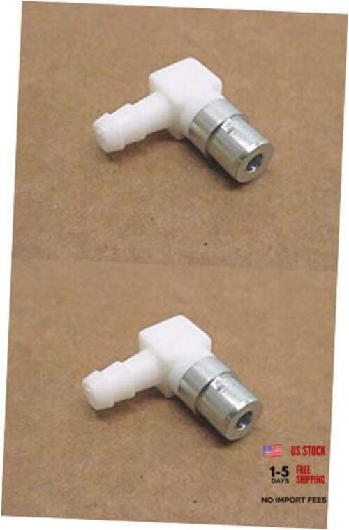 Tecumseh 2 Pack Genuine 631807 Fuel Inlet Fitting 90 Degree OEM