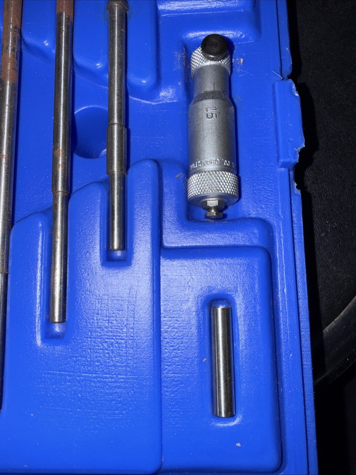 Central Tools Inside Micrometer Rod Type No 85 Complete Set Box, 2”-8” Instr.