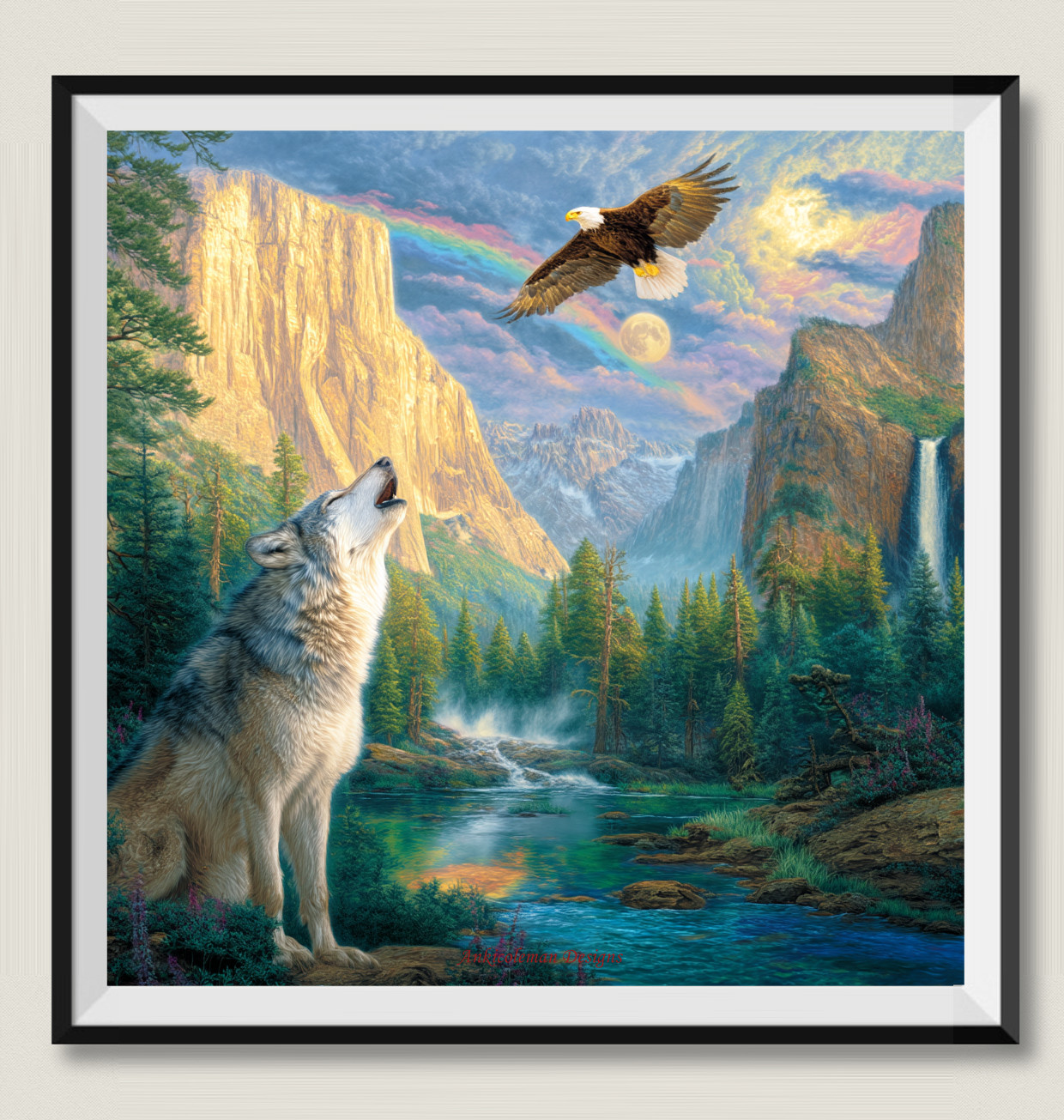 Echo of the Wild - DIY Chart Counted Cross Stitch Patterns Needlework DMC Color