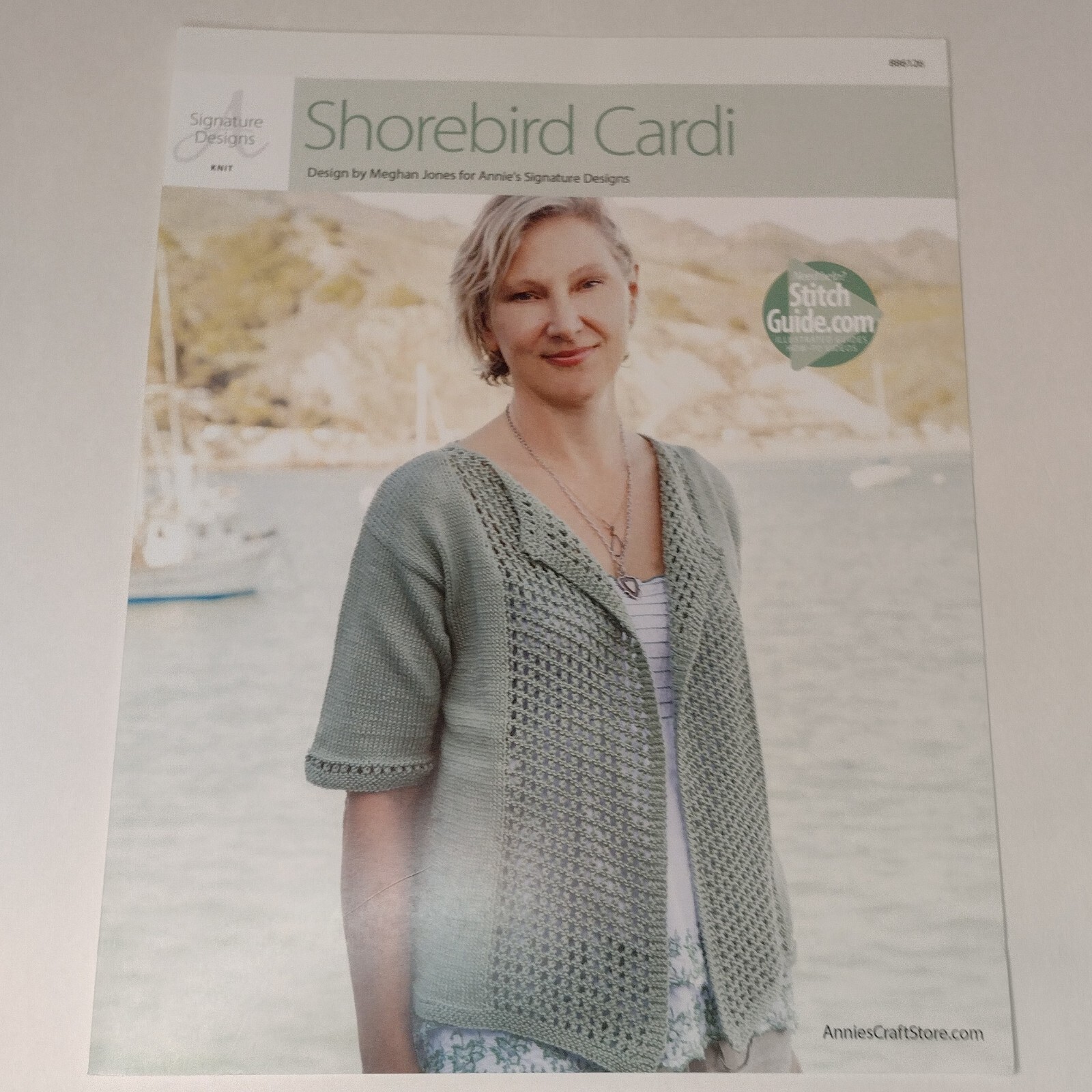 Shorebird Cardi Knit Pattern Leaflet By Annie's Signature Designs 2016