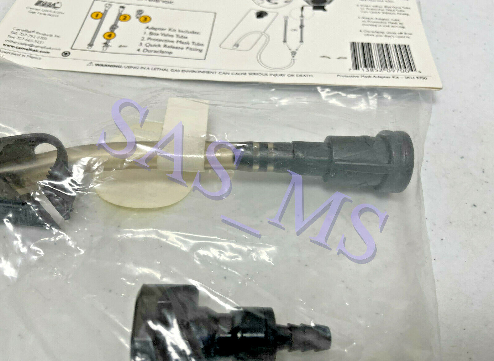 CAMELBAK PROTECTIVE MASK ADAPTER KIT W/BLADDER BITE VALVE RESERVOIR NEW