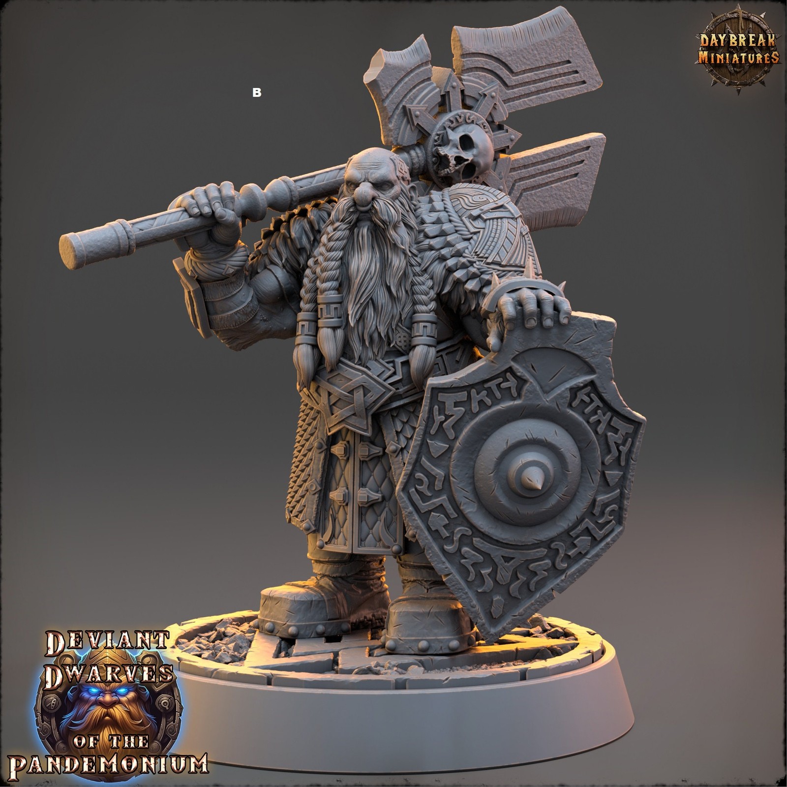 Deviant Dwarf Warrior | DayBreak Miniatures