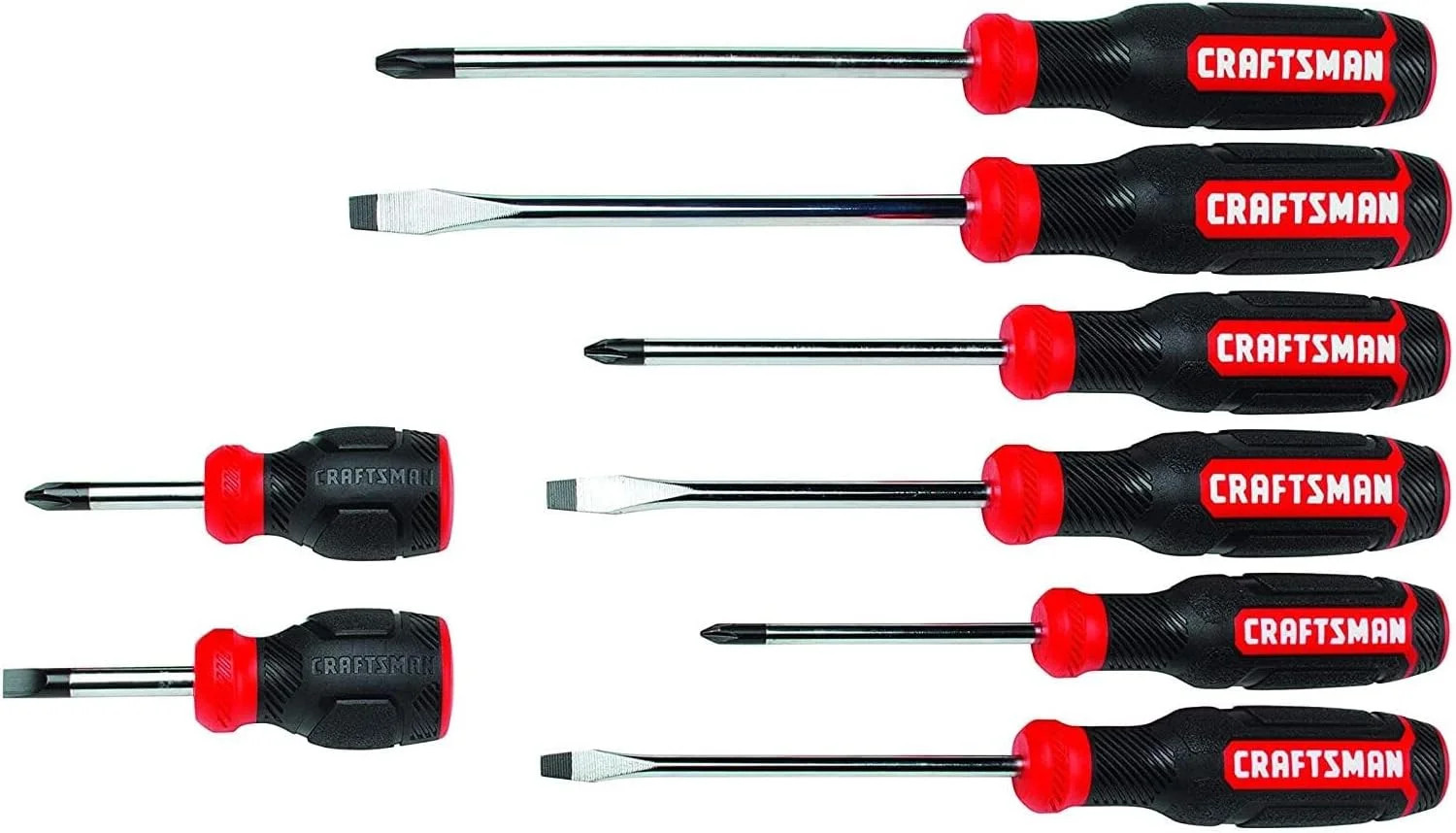 CRAFTSMAN Screwdriver Set, Bi-Material, 8 Piece Set (CMHT65075N)