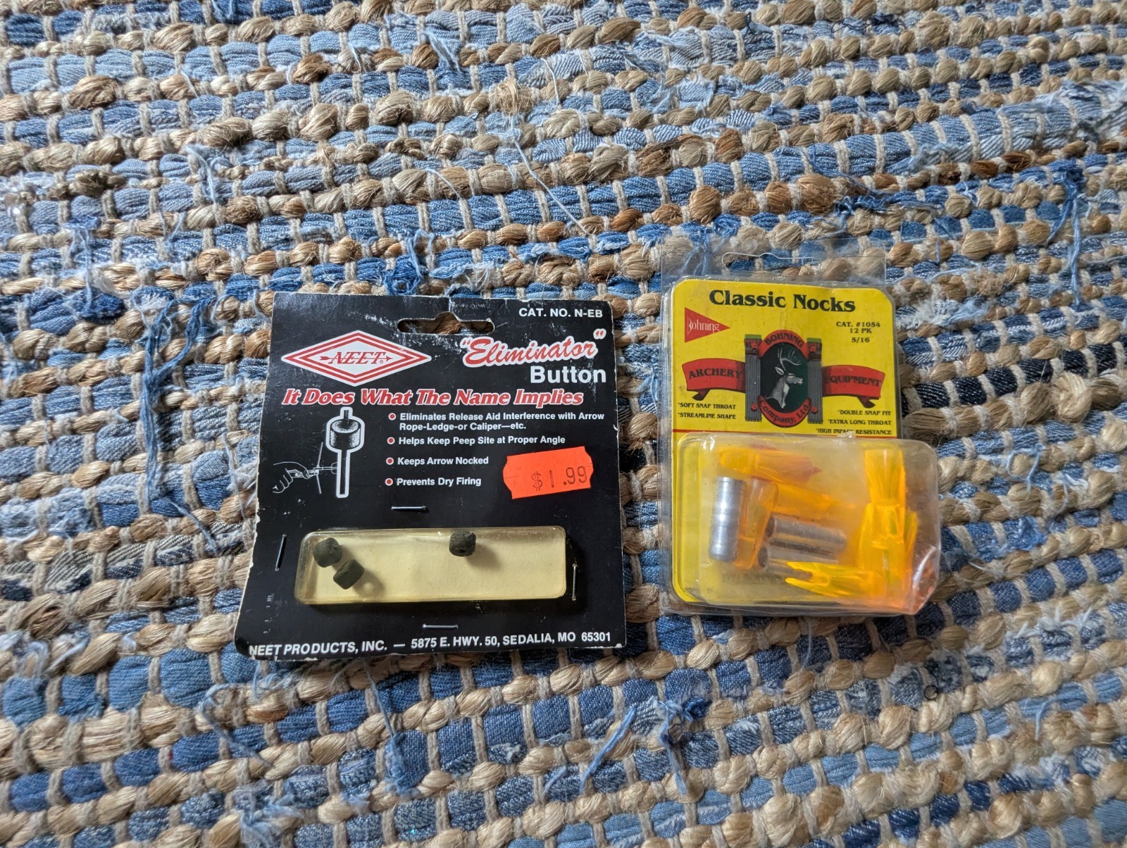 Archery Accessories Arrow Nocks Elimination Buttons 1 Pack Each NWT