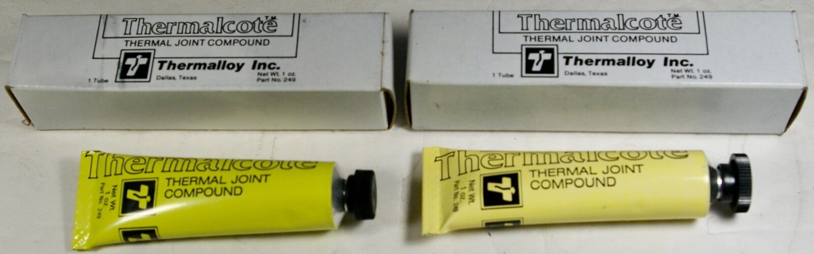 Thermalcote 249 Thermalloy Thermal Joint Compound White Opaque 1 oz  2 tubes