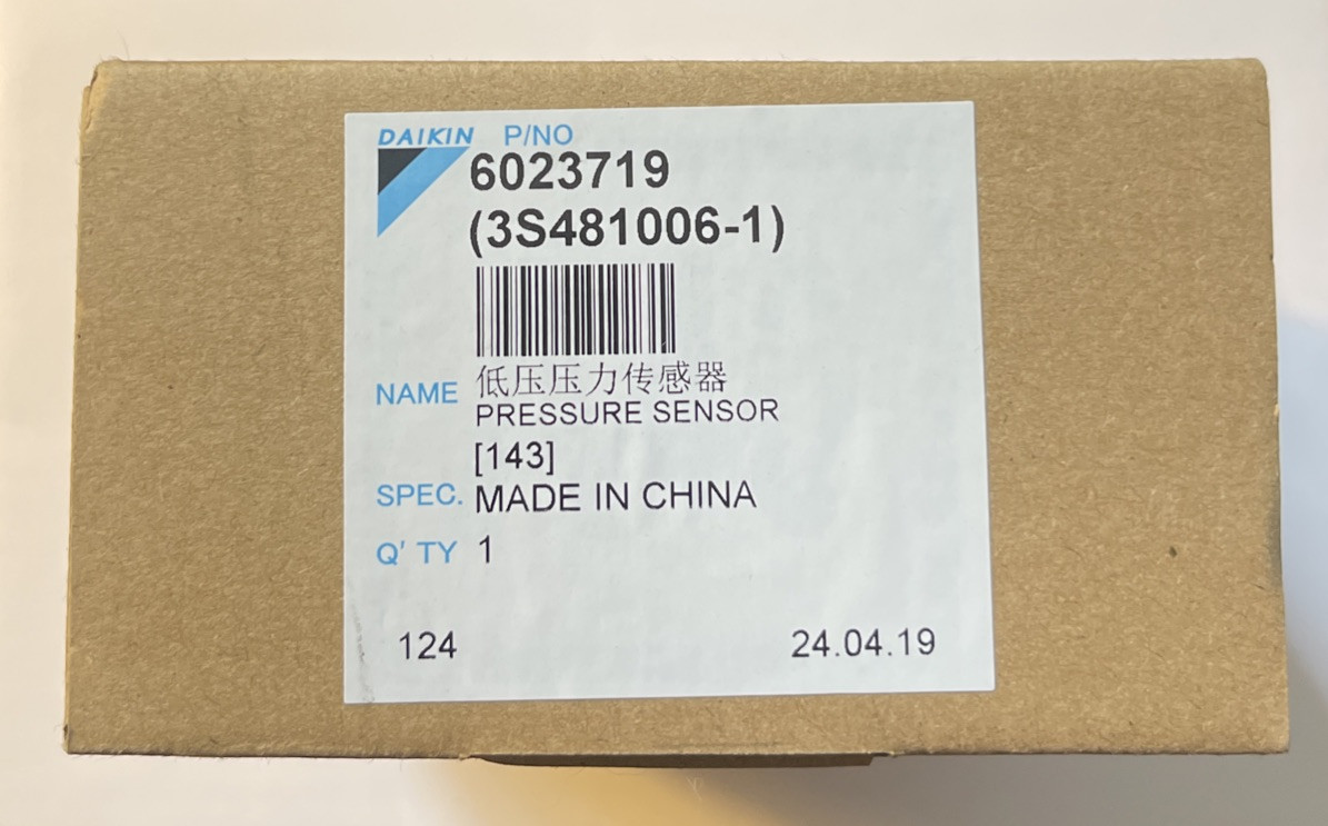 Daikin-McQuay 6023719 LOW PRESSURE SENSOR