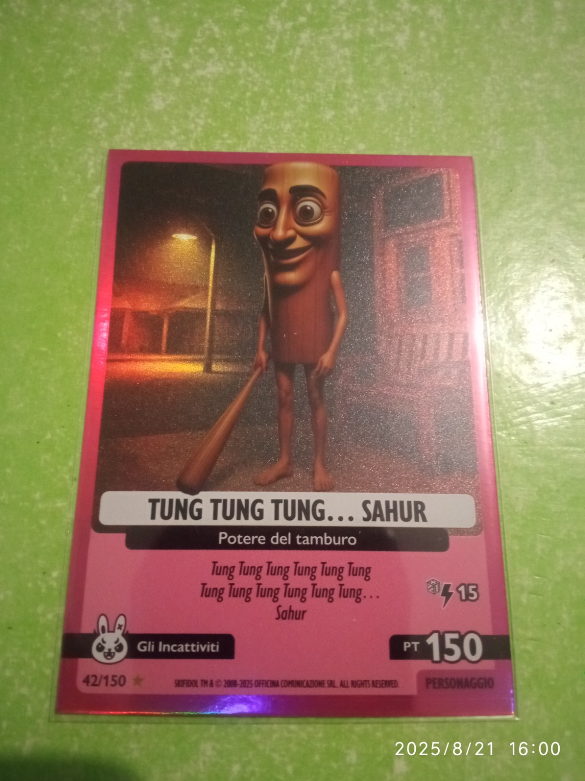 tung tung tung sahur italian brainred 42/150 near mint and sleeved