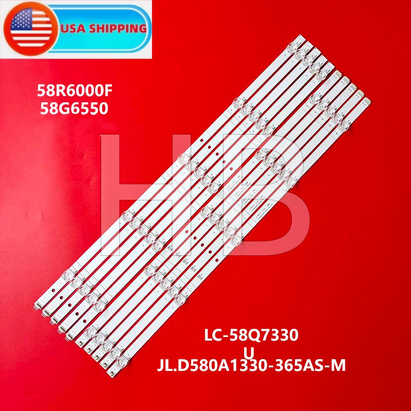 Full Set LED Backlight Strips For HISENSE 58R6E 58H6550E 58H6570G 58G6550E
