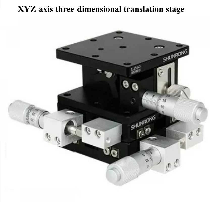 XYZ-axis Three-dimensional Translation Stage, Manual Displacement Slide Stage