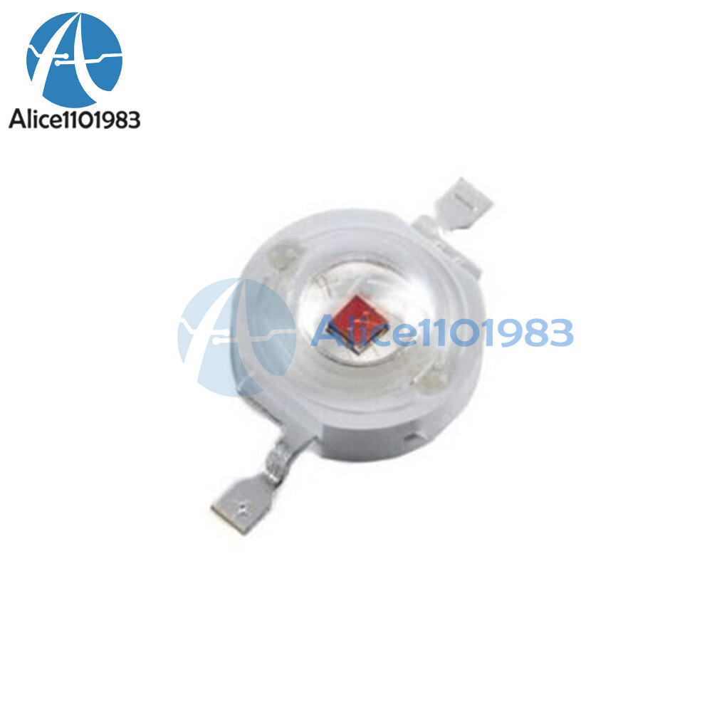 20PCS 1W Red Led Chip High Power LED Beads 50LM Red NEW