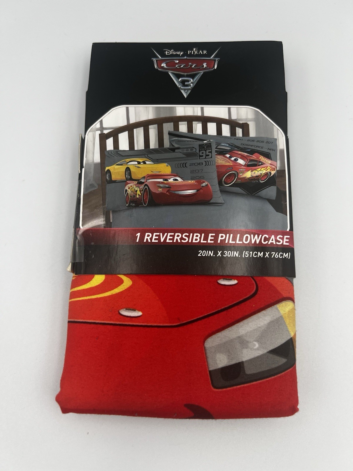 Disney Pixar Cars 3 Lightning McQueen and Cruz Ramirez  Standard Pillowcase