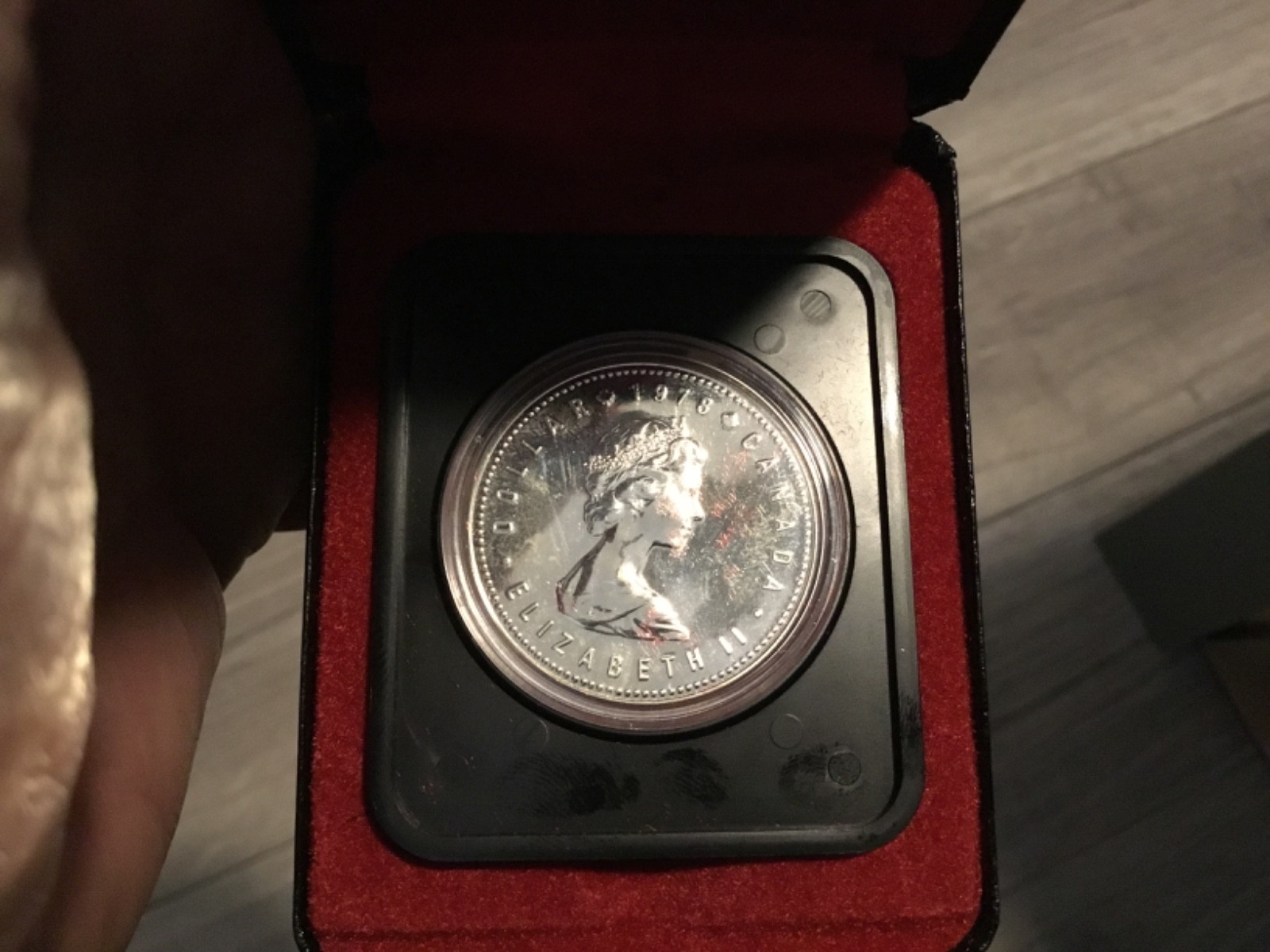 1978 CANADA PROOF LIKE Silver Dollar in Original Box, .500 Silver, Worth a Look!