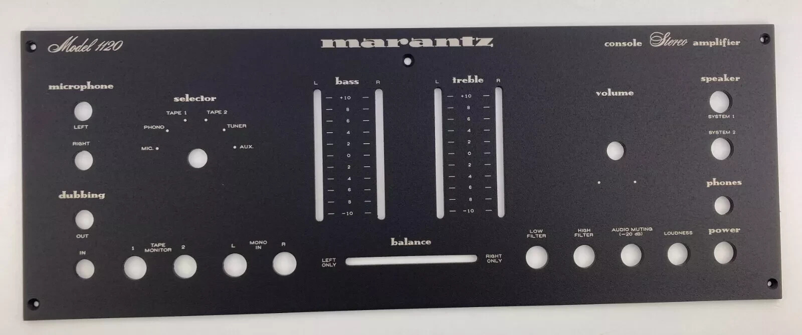 New! Marantz 1120 Receiver Front Panel Faceplate (Face Plate)