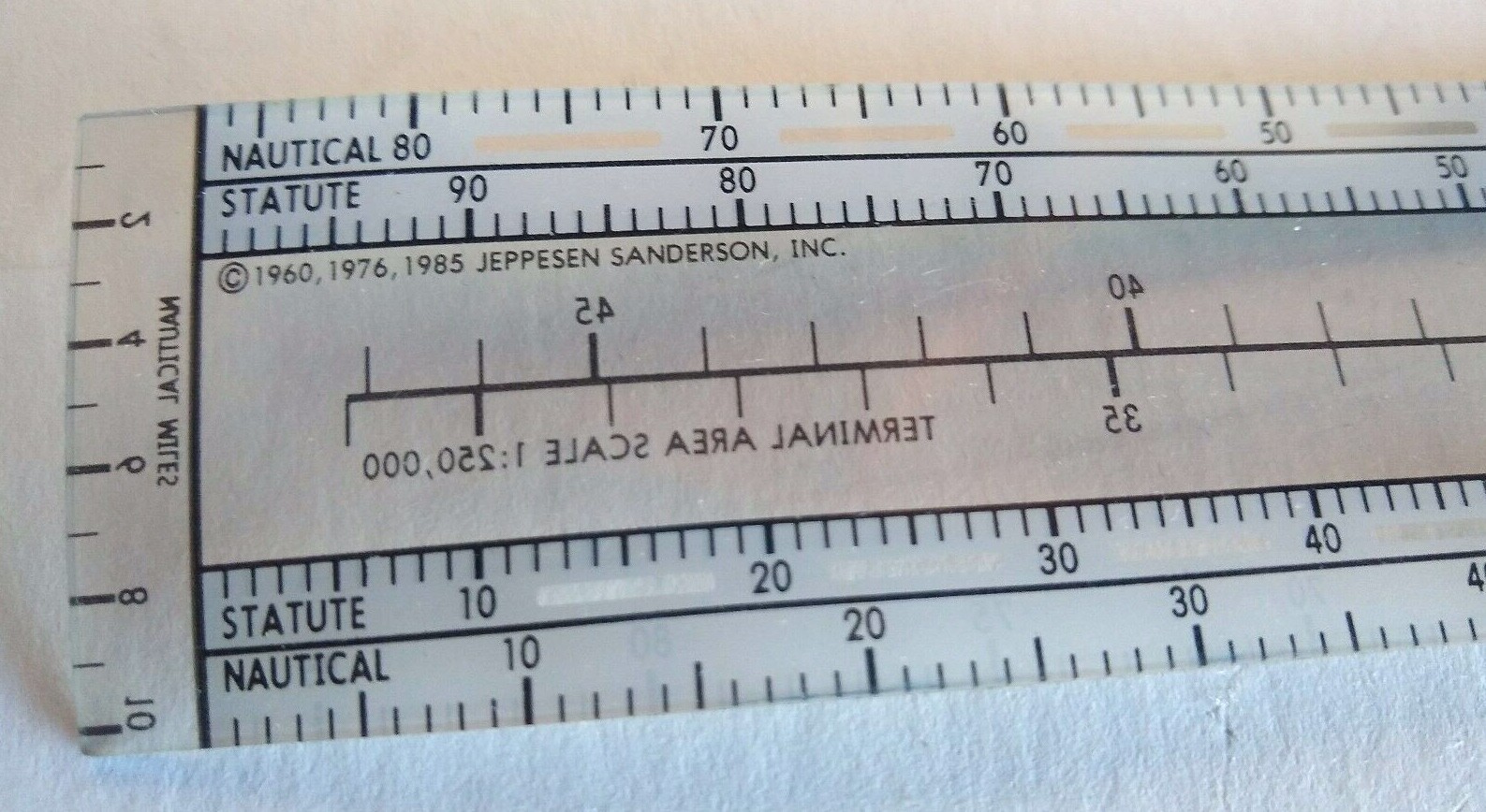 PN-1 Navigation Plotter & Navigation Ruler Cruising Altitude Aviation Jeppesen
