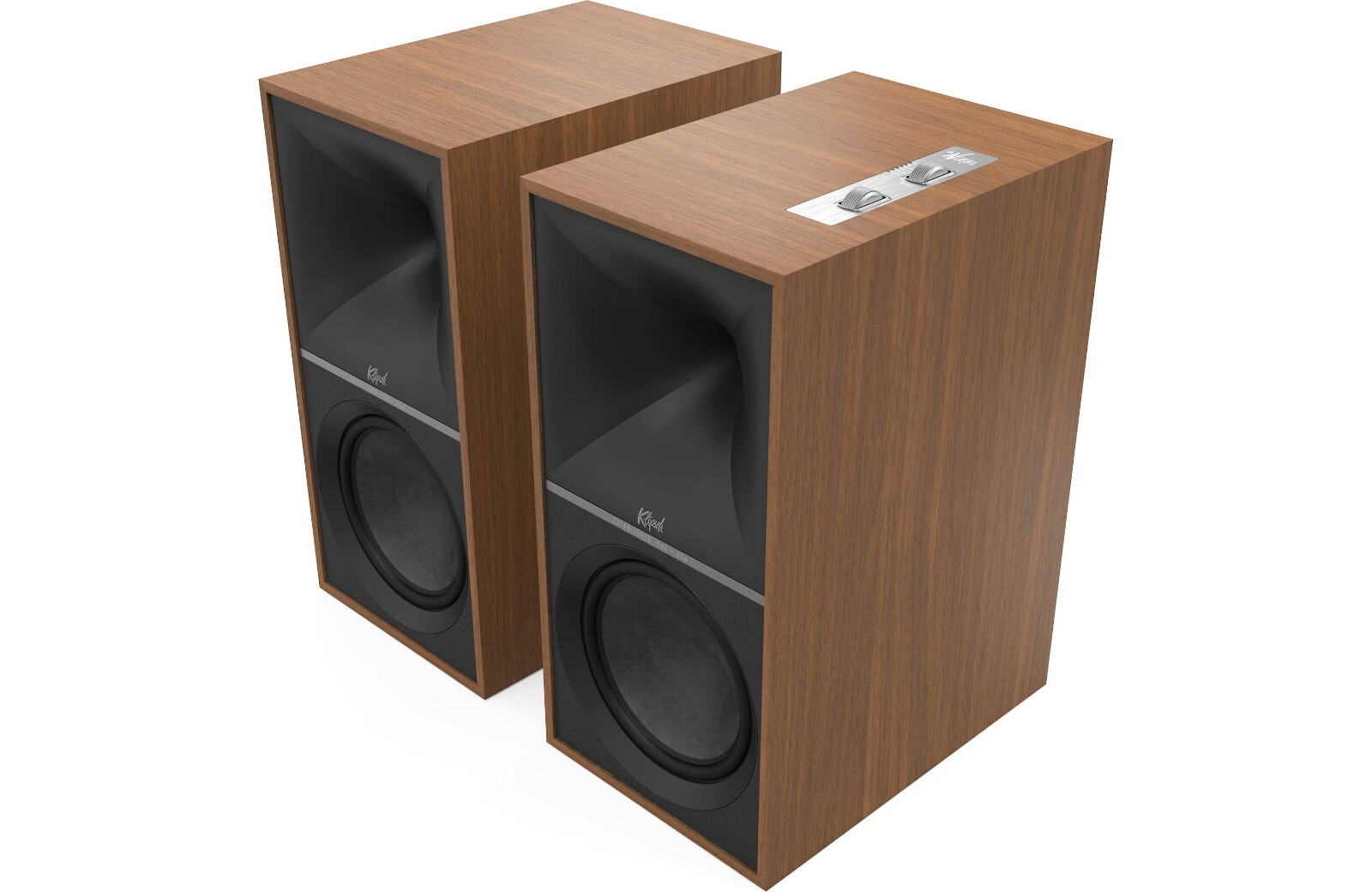 Klipsch The Nines Powered Stereo Speakers With Bluetooth Walnut Brand New