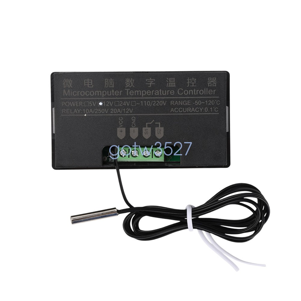 W3230 Digital Temperature Controller Thermostat 20A -55℃-120℃ Relay Output DC/AC