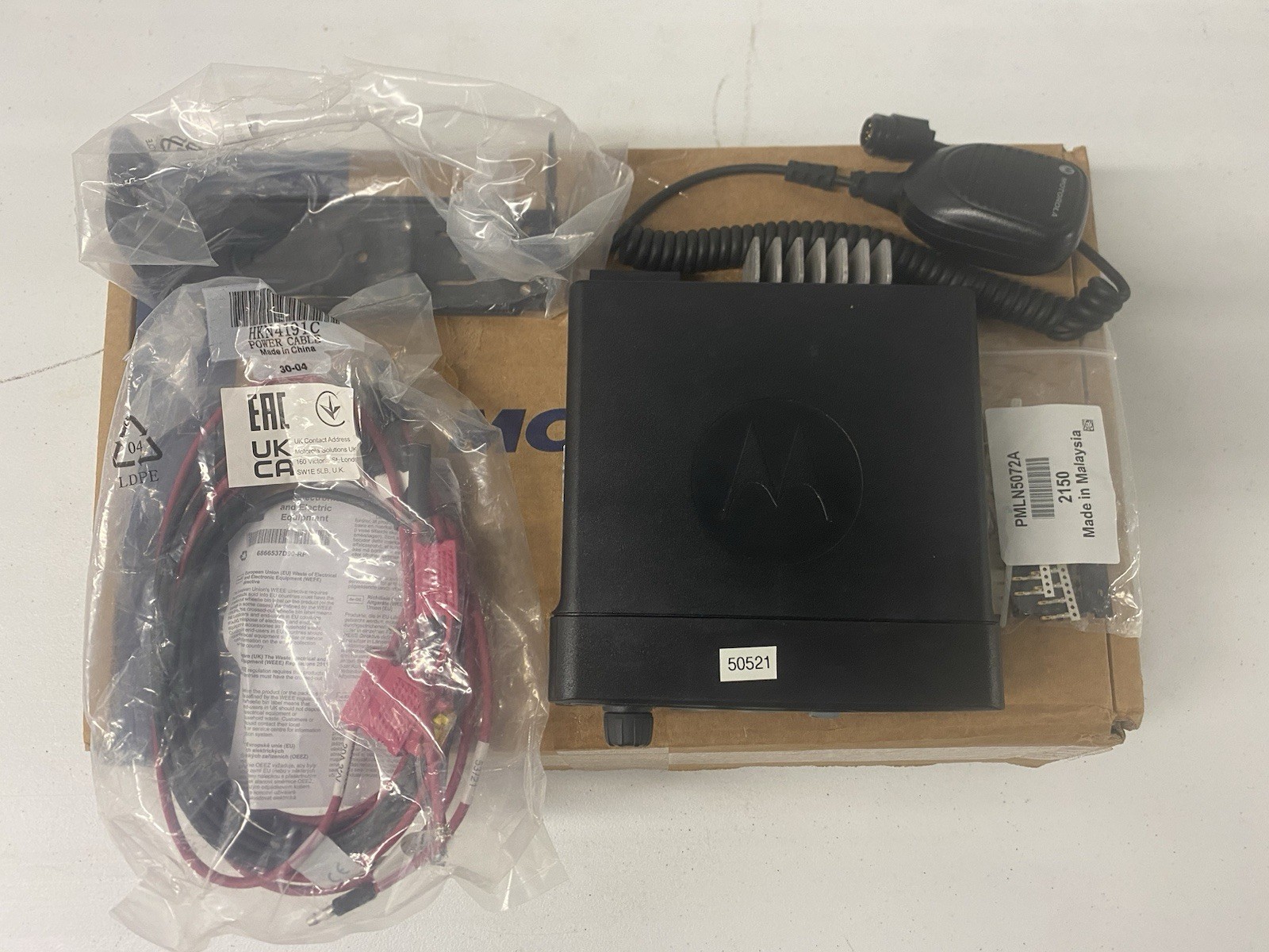 Motorola MOTOTRBO XPR4550 UHF 40 Watt Digital Mobile Radio with Accessories