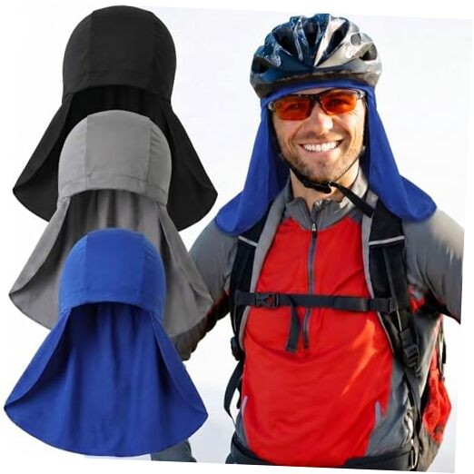 Syhood Helmet Liner with Neck Mask, Cooling Skull Cap 3 Gray, Royal Blue, Black