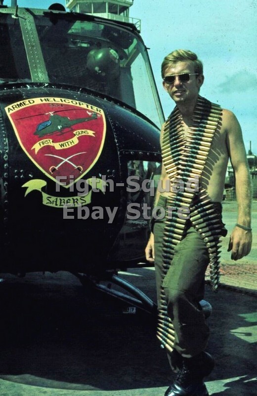 WW2 Picture Photo Vietnam War US Army Soldiers machine gunner 6278