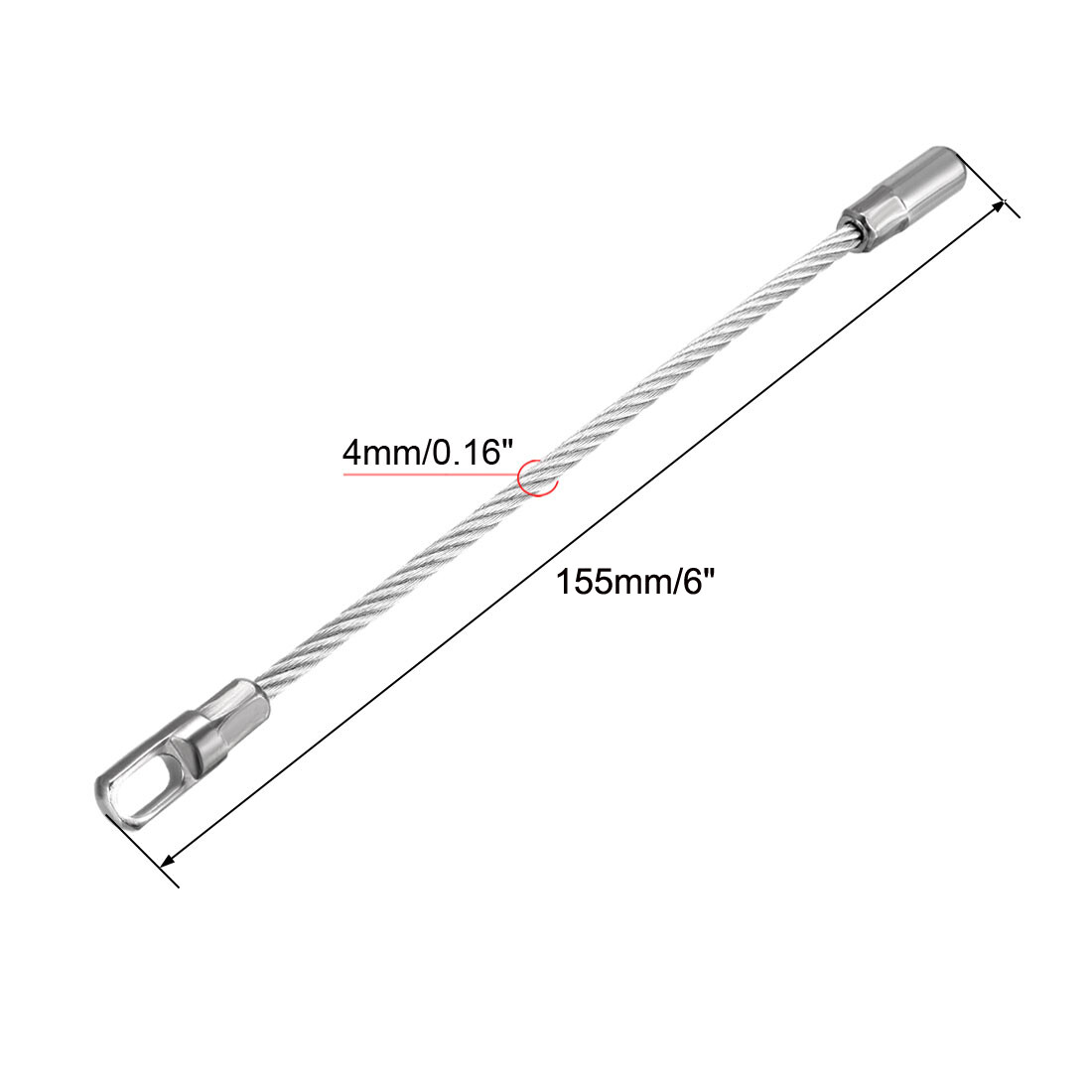 155mm Flexible Fish Tape Leader Wire Cable Puller for 6.5mm Wire Puller