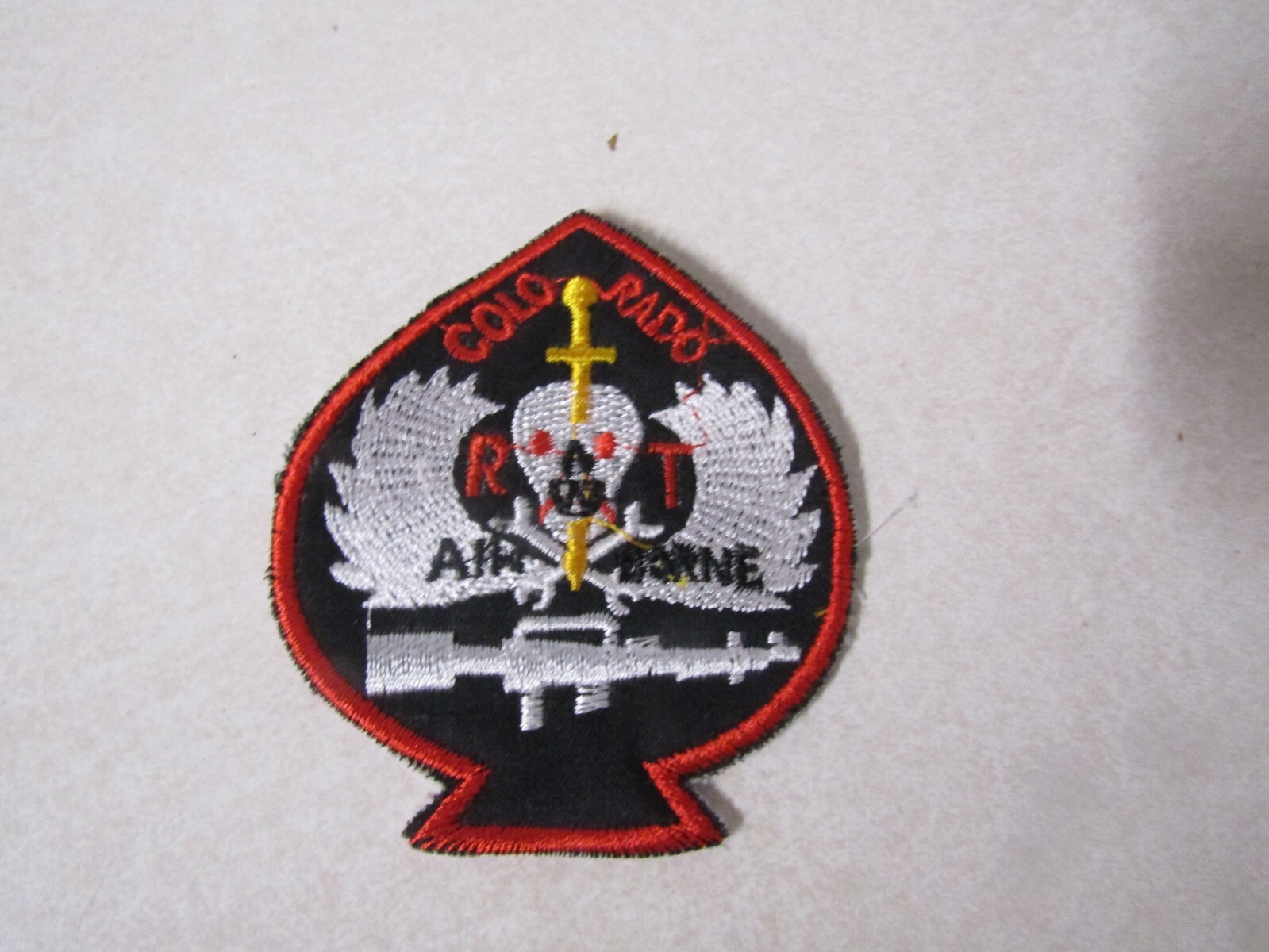 MILITARY PATCH VIETNAM ERA OLDER SEW ON COLORADO AIRBORNE
