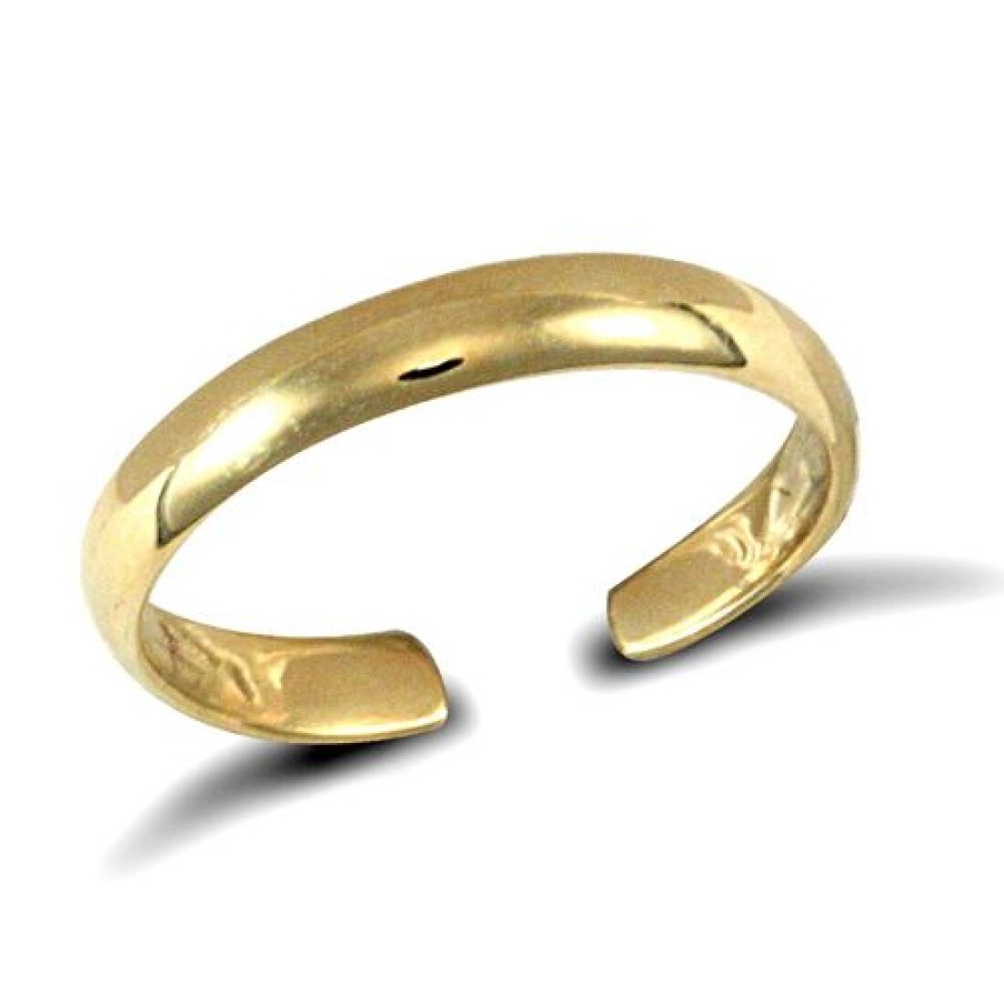 9ct Gold Toe Ring Toe Ring 9ct Yellow Gold Solid Gold Easy Fit Toe Ring Plain
