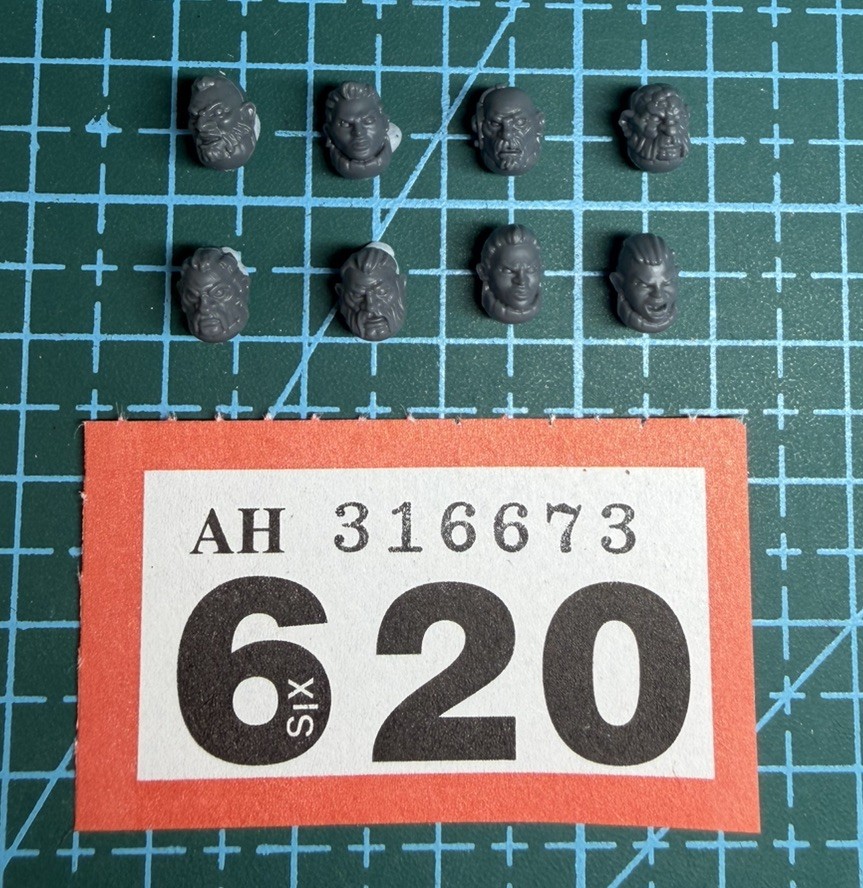 8 Leagues Of Votann Hearthkyn Warrior Pioneers Heads Militarum Squats 40K Bits