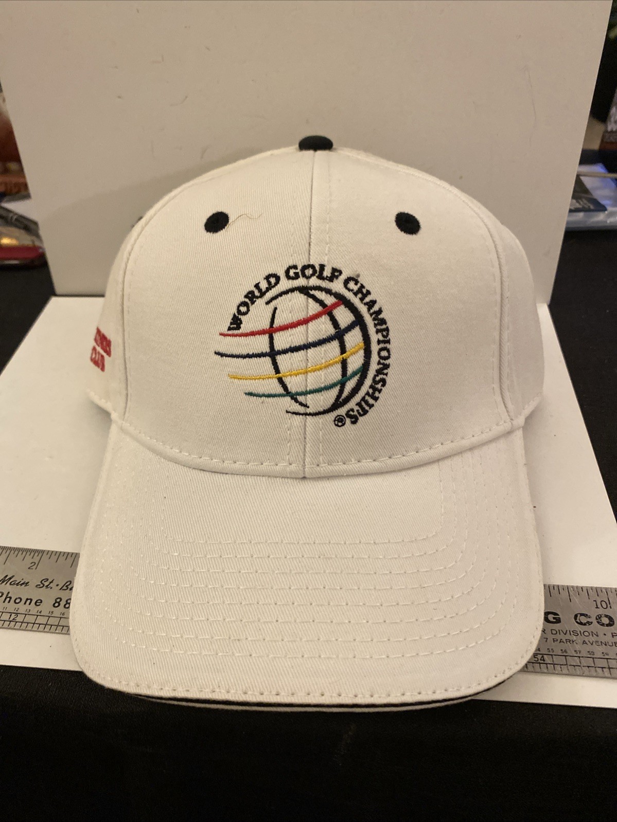 World Golf Championships Partners Club White Adjustable TheGame Hat Cap New