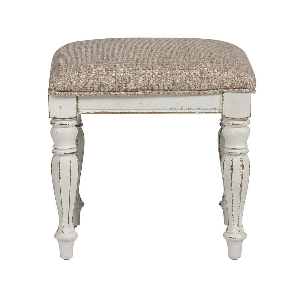 Magnolia Manor Vanity Stool in Antique White