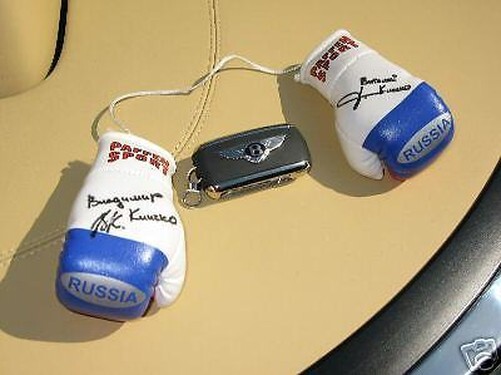 Wladimir & Vitali Klitschko Russia Autograph Mini Boxing Gloves by PAFFENSPORT
