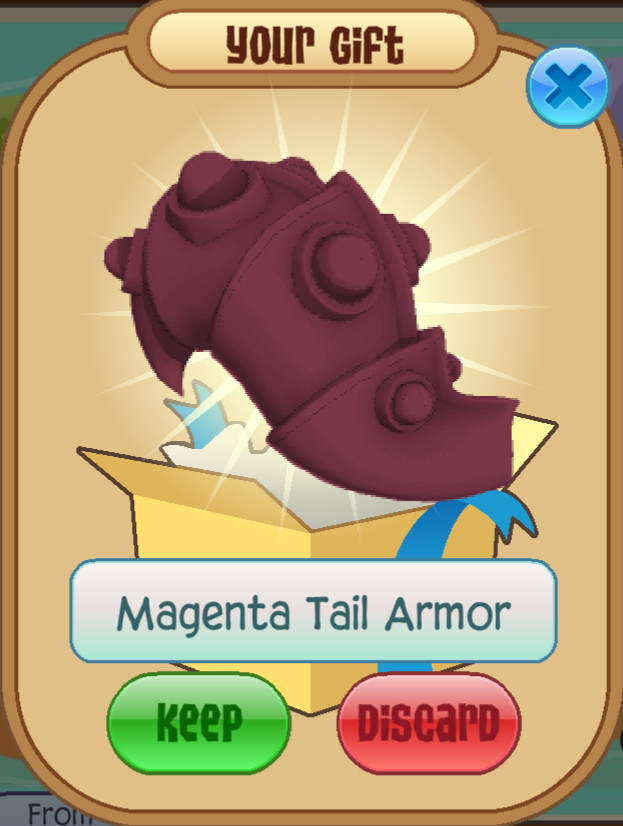Animal Jam Classic (AJC) | Magenta Elf Tail Armor (READ DESCRIPTION)
