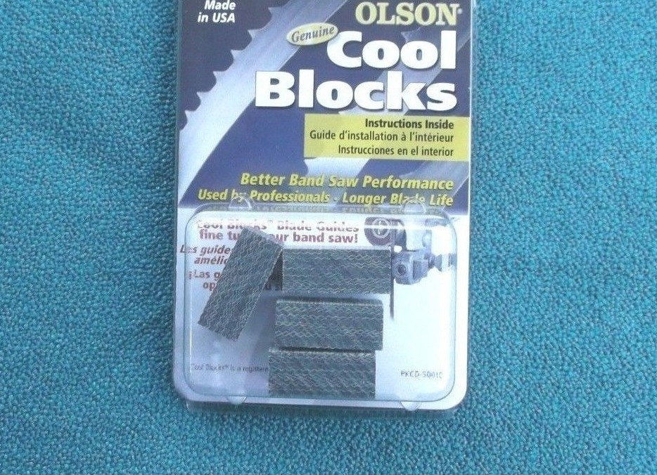 GENUINE OLSON COOL BLOCKS FOR JET JWBS120S  and JWBS12OS 12" BAND SAW