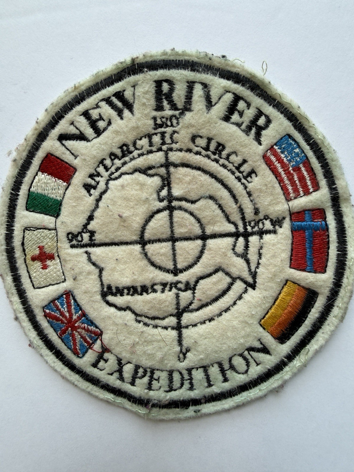 Operation Deep Freeze Antarctic Circle New River Expedition Embroidered Patch