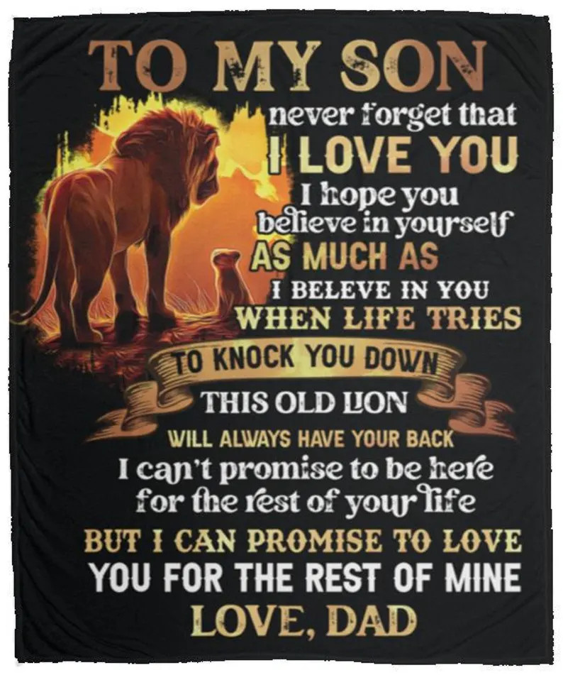 my son will always have your back Blanket Son