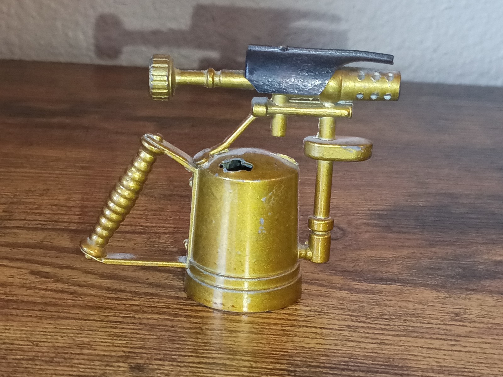 Vintage Metal Pencil Sharpener Miniature Welding Gun Blow torch Missing Parts