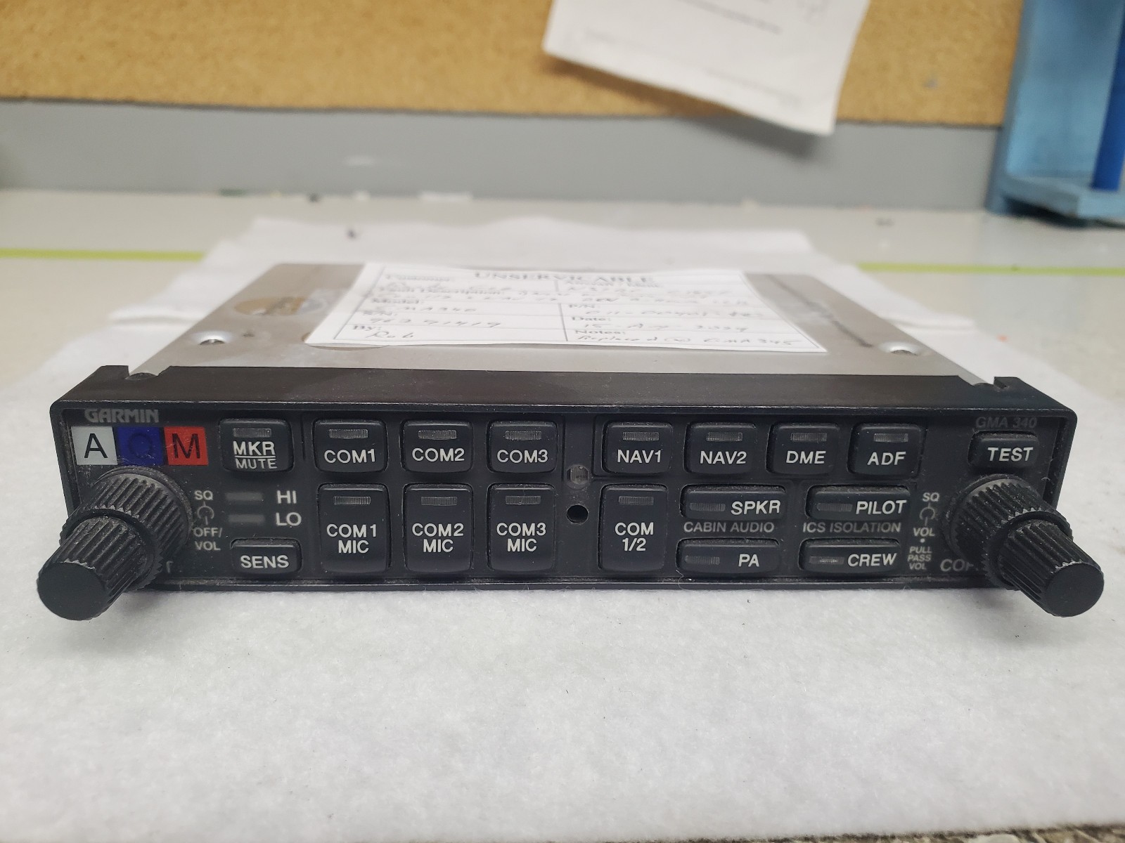 Garmin GMA 340 Audio Panel 011-00401-10