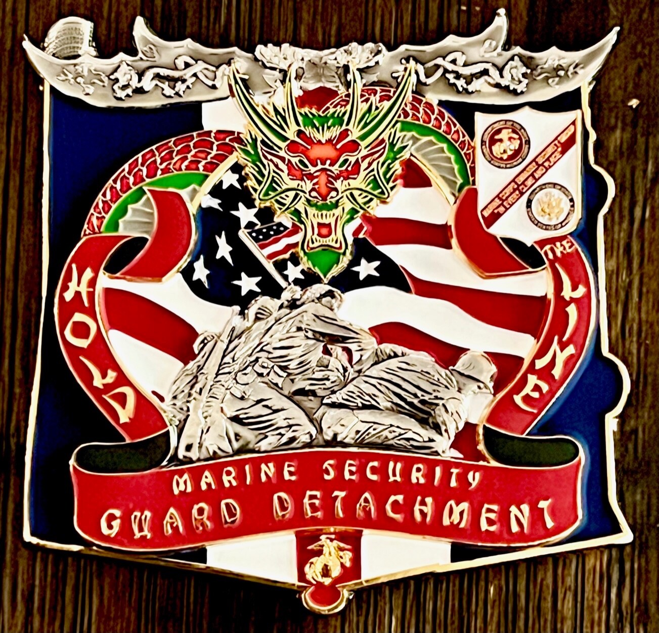 USMC MSG-Det Marine Security Guard Detachment Shanghai, China Challenge Coin